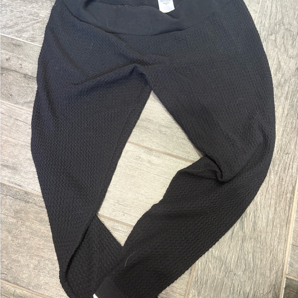 Patagonia Black Textured Leggings baselayer